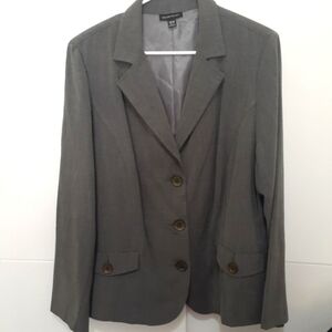 COURTENAY Gray Button Professional Blazer